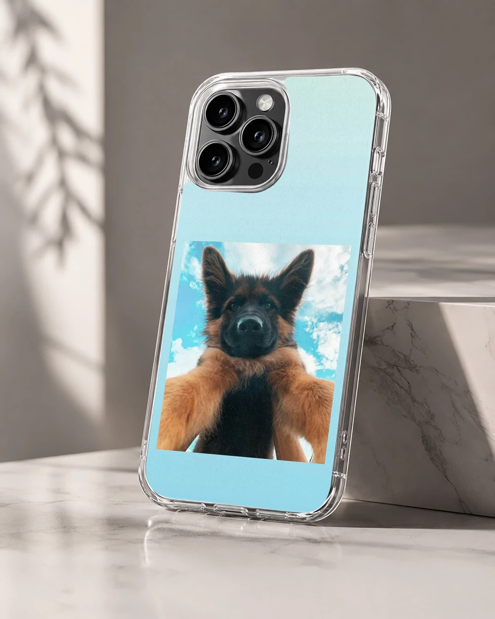 Aesthetic Dog phone cover with playful design